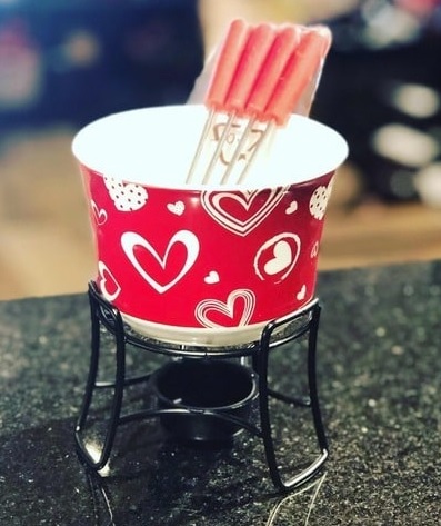 Aparelho de Fondue Cerâmica Brinox Vermelho – 6 Peças 1256/104