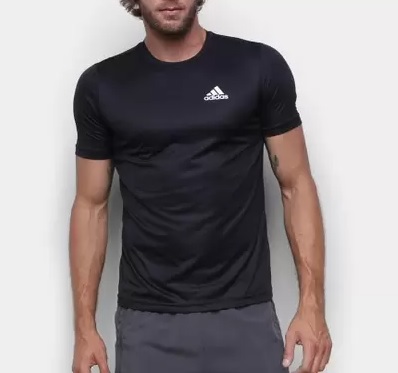 Camiseta Adidas D2M Plain Masculina