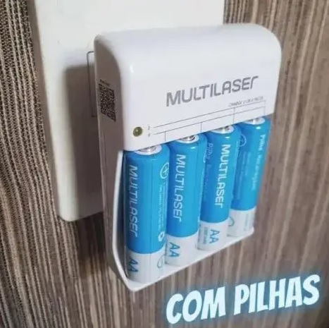 Carregador de Pilhas Multilaser AA/AAA + 4 Pilhas AA 2500Mah – CB054, turquoise