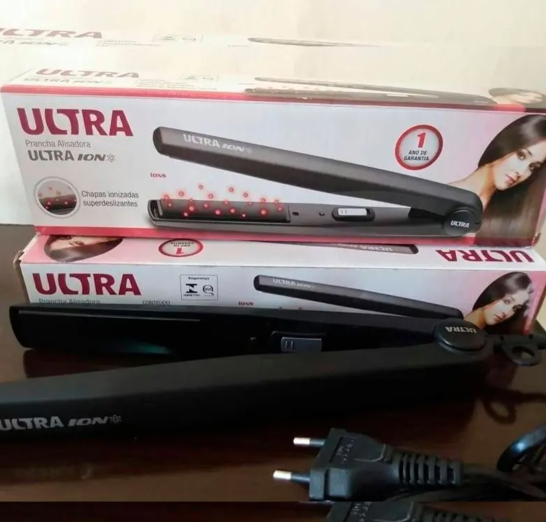 Chapinha/Prancha de Cabelo Mondial Ultra P-14 – Cerâmica com Íons