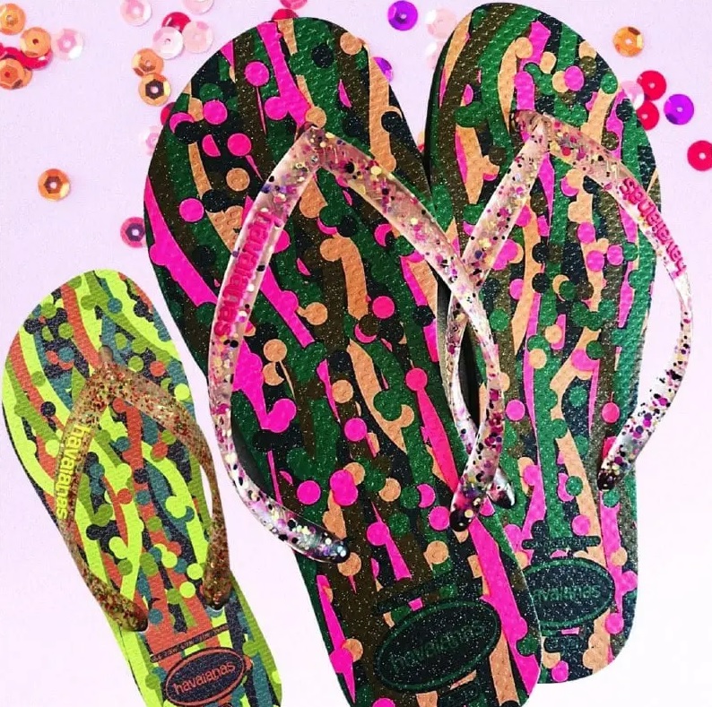 Chinelo Havaianas Slim Confete adulto-unissex