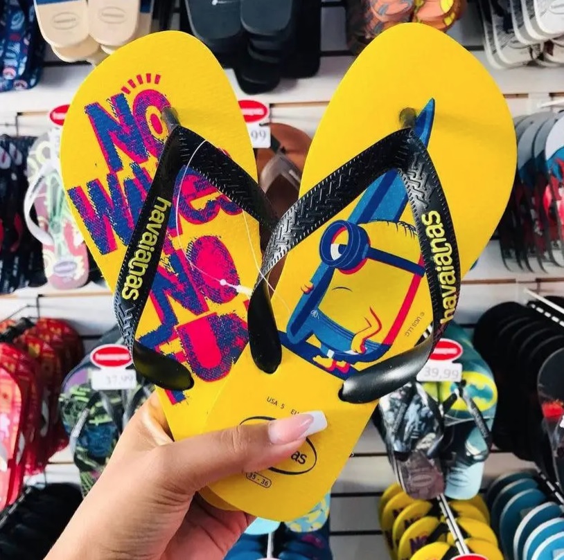 Chinelo Minions, Havaianas, Criança Unissex