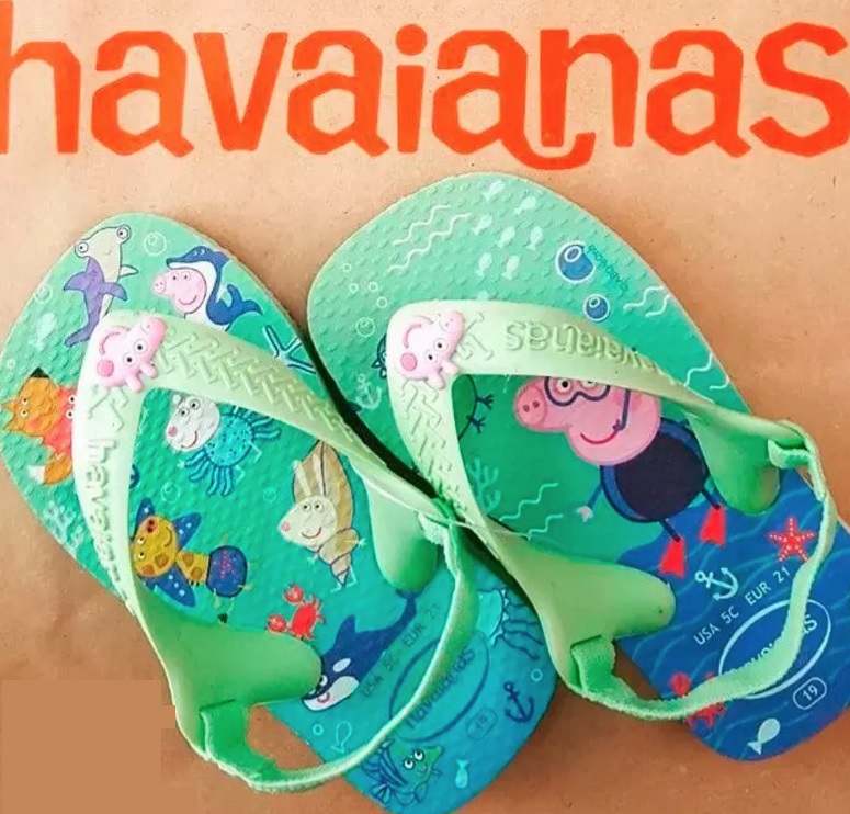 Chinelo Peppa Pig, Havaianas, Bebê Unissex