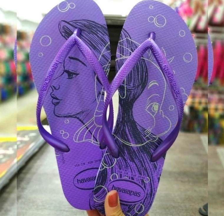 Chinelo Slim Princesas, Havaianas, Feminino