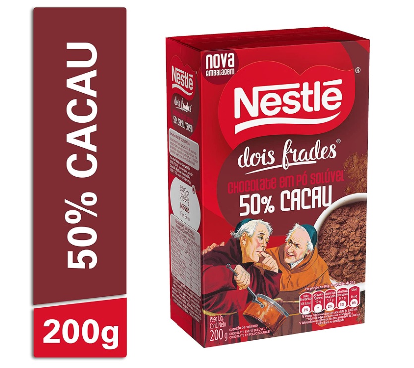 Chocolate em Pó, Nestlé, Dois Frades, 200g