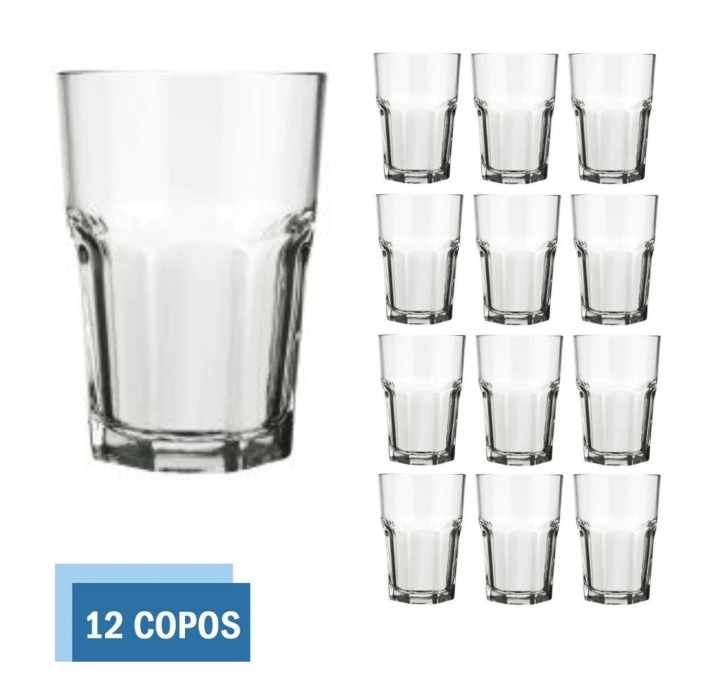 Copo Vidro 200ml Bristol Suco Agua Cristal Luxo Nadir – 12Un