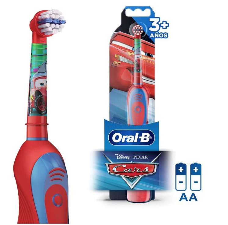 Escova Dental Oral-B Disney Pixar Carros + 2 Pilhas AA