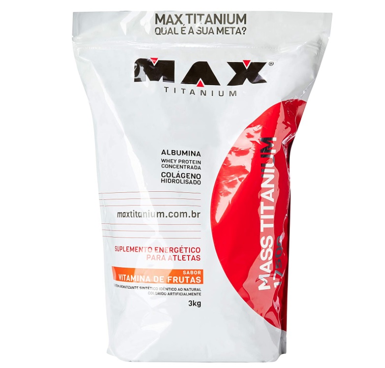 Mass Titanium 17500 (3Kg) – Sabor Vitamina de Frutas
