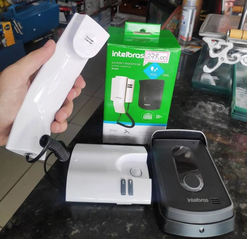 Porteiro Residencial IPR 1010, intelbras, IPR1010, Preto/Branco