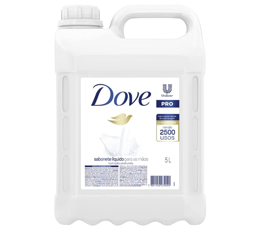 Sabonete Líquido Nutrição Profunda para as Mãos Dove Pro Galão 5l, Dove