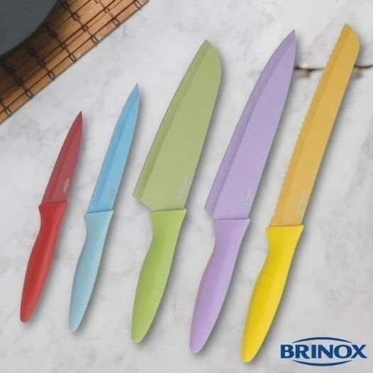 Jogo de Facas Brinox Inox 2557/400 – 5 Peças