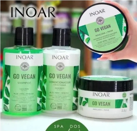 Máscara Go Vegan Equilíbrio Aloe Vera 250 G, Inoar