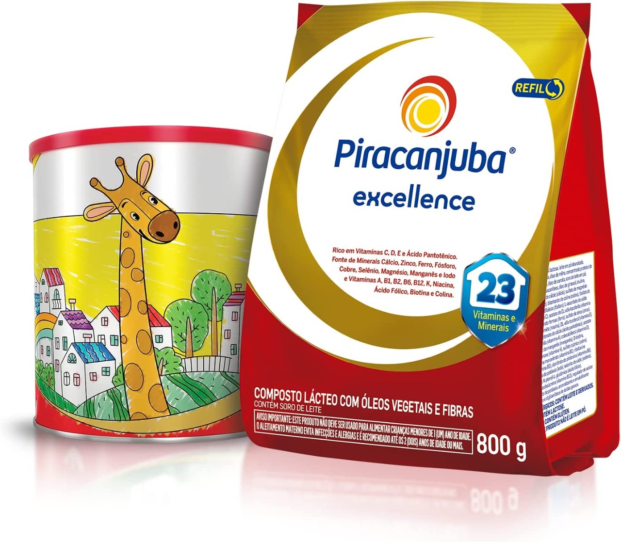 Piracanjuba Composto Lacteo Excellence 800G + Lata Colecionável Sortida