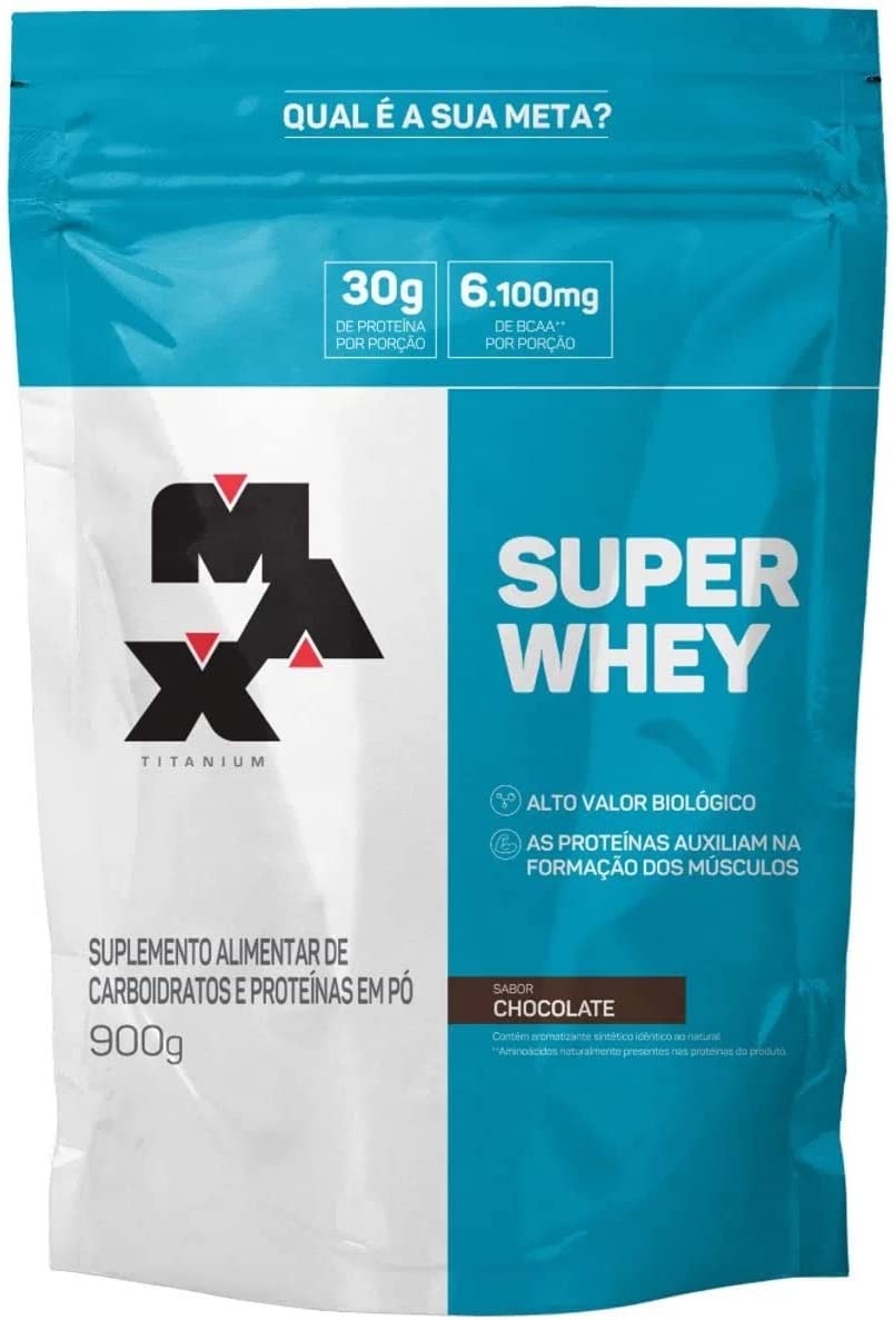 Super Whey (900G) – Sabor Chocolate, Max Titanium