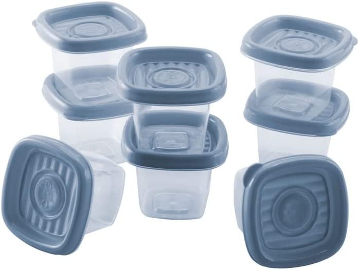 Conjunto de Potes Quadrados Pop com 8 Unidades Plasútil