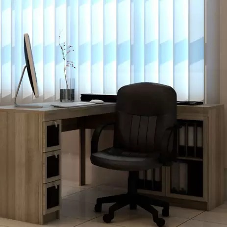 Cadeira de Escritório Secretária Giratória Clean Preta – Mobly