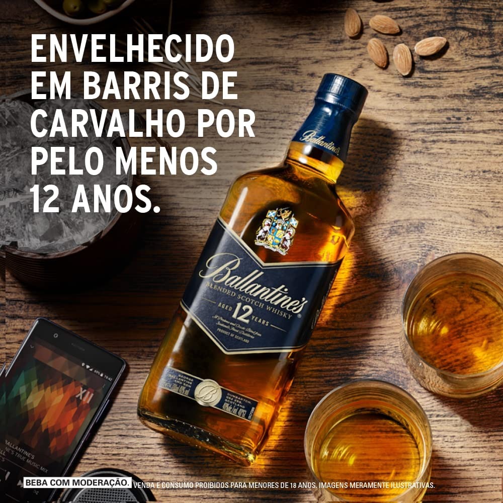 Whisky Ballantines 12 Anos, 1L
