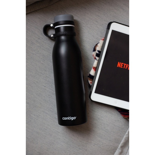 Garrafa Térmica Contigo Matterhorn Matter Black 591ml