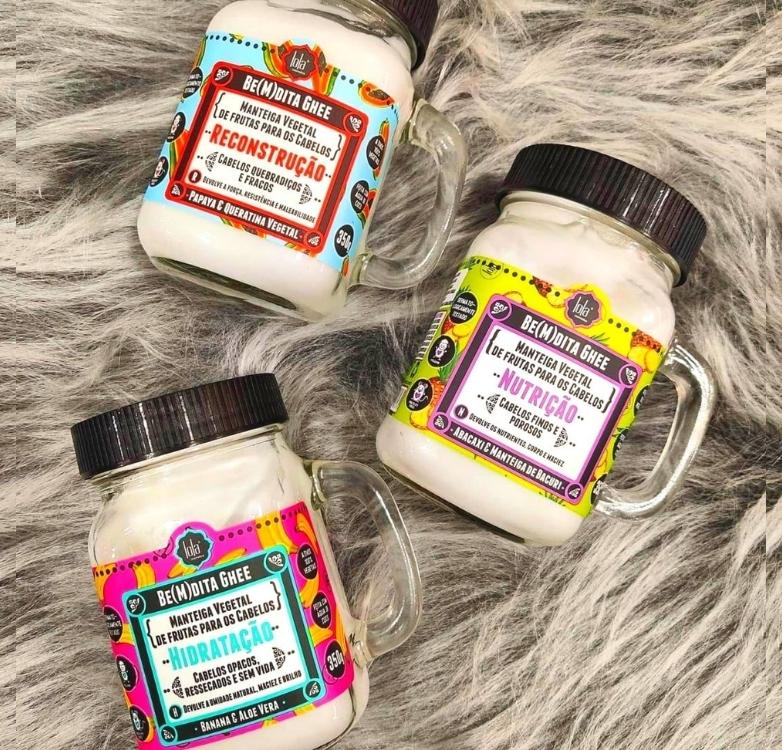 Kit Lola Cosmetics Be(M)dita Ghee Cronograma Capilar (3 Produtos)