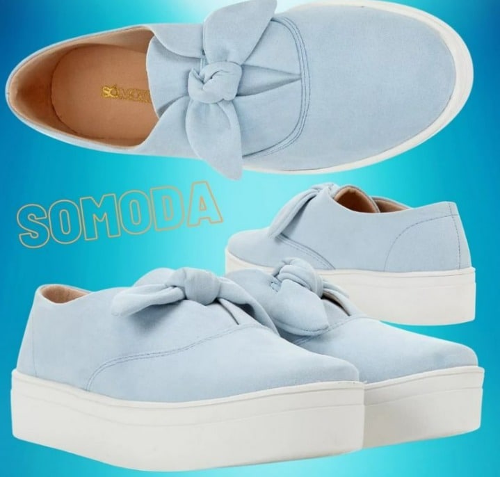 Slip On Somoda Caixa Alta Laço Feminino