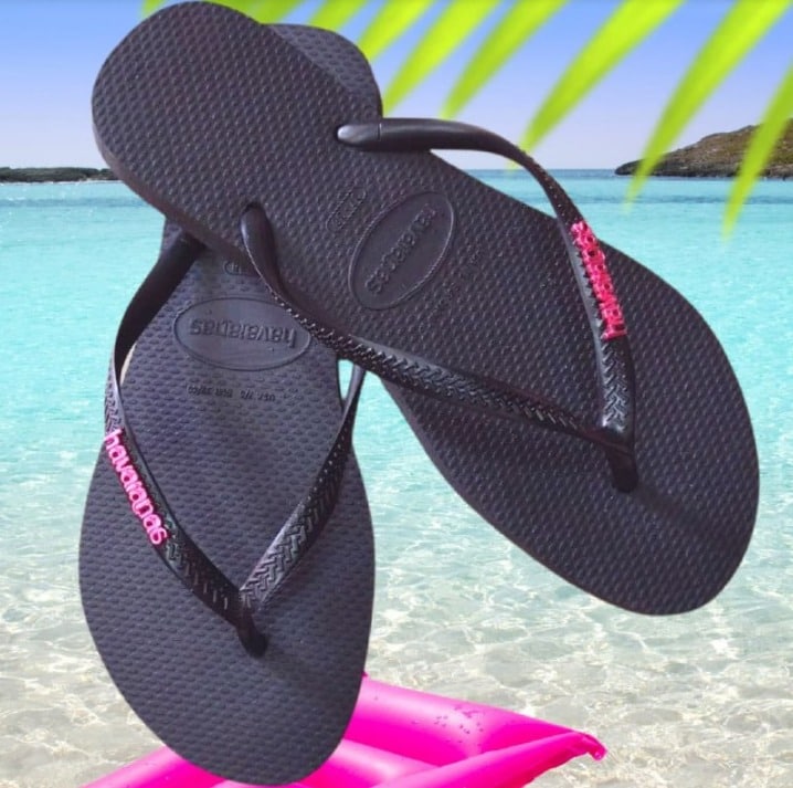 Chinelo Havaianas Slim Logo Metallic feminino