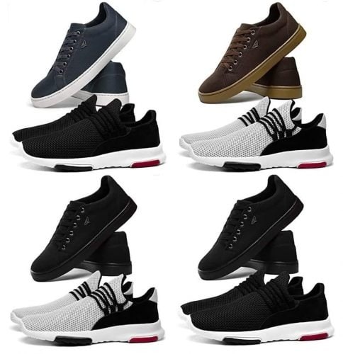 Kit Tênis Caminhada Esporte Sneakers + Sapatenis Skateboard Casual Leve Sapatofran