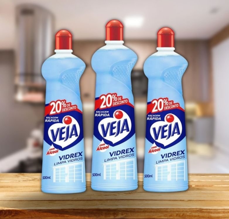 Limpa Vidros Veja Vidrex Tradicional 500ml Oferta