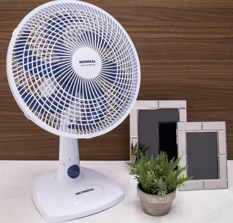 Ventilador de Mesa MONDIAL 127V, 30cm, 6 pás, Super Power – VSP-30-W