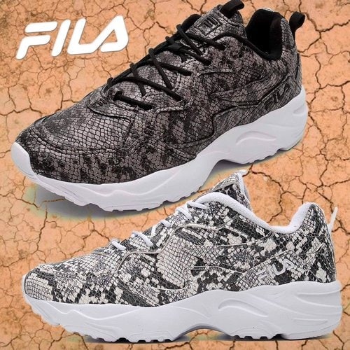 Tênis Fila Animal Print Snake Feminino – Branco+Cinza