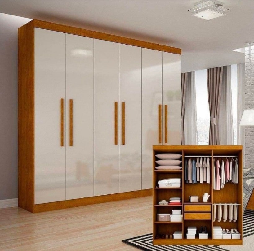 Guarda-Roupa Casal Malibu 6 PT