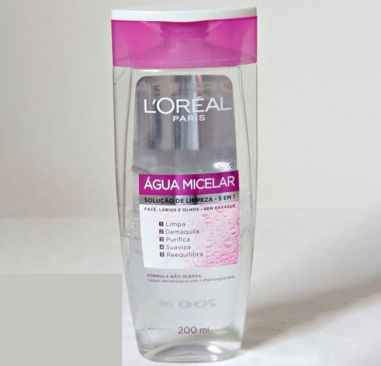 Água Micelar L’Oréal Paris Solução de Limpeza 5 em 1, 200ml