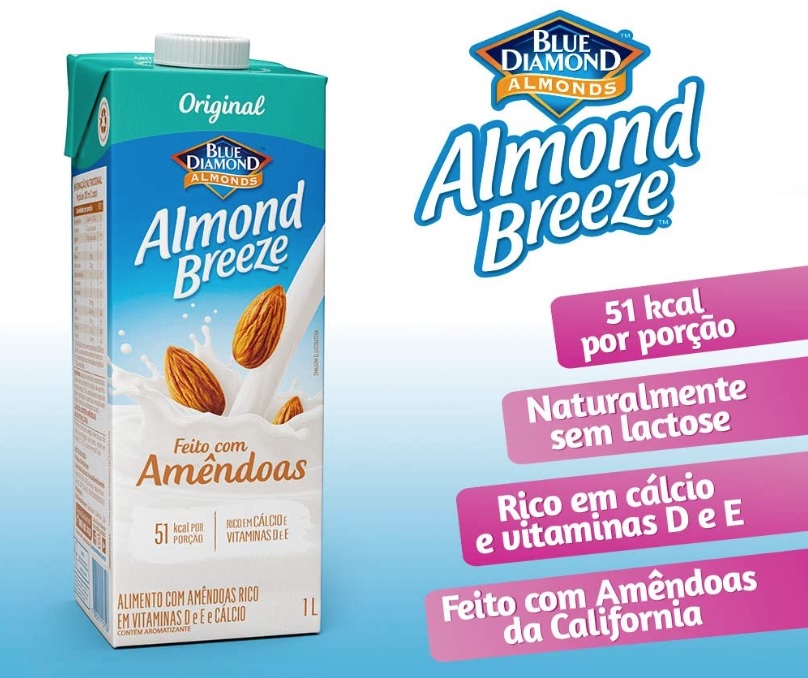 Alimento com Amêndoas Original Almond Breeze, Piracanjuba, 1L