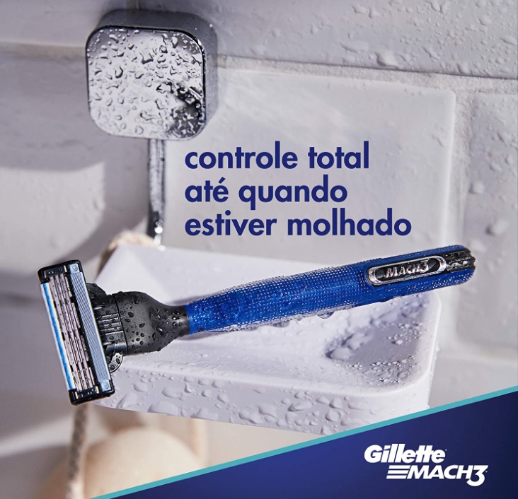 Aparelho de Barbear Gillette Mach3 Acqua-Grip