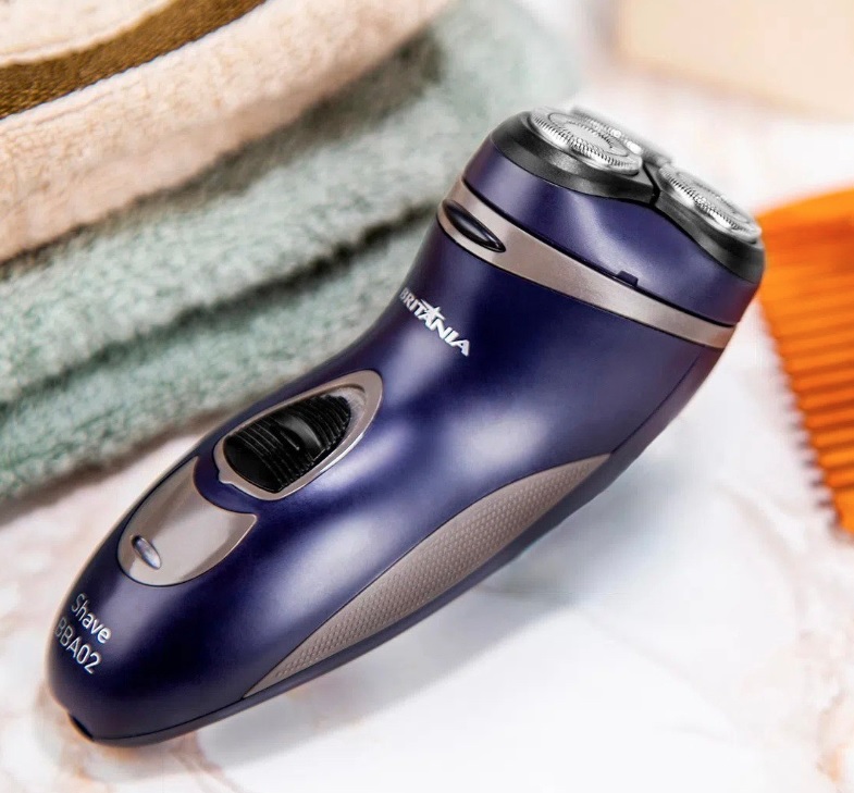 Barbeador, Shave Bba02az, Azul Escuro, Bivolt, Britânia