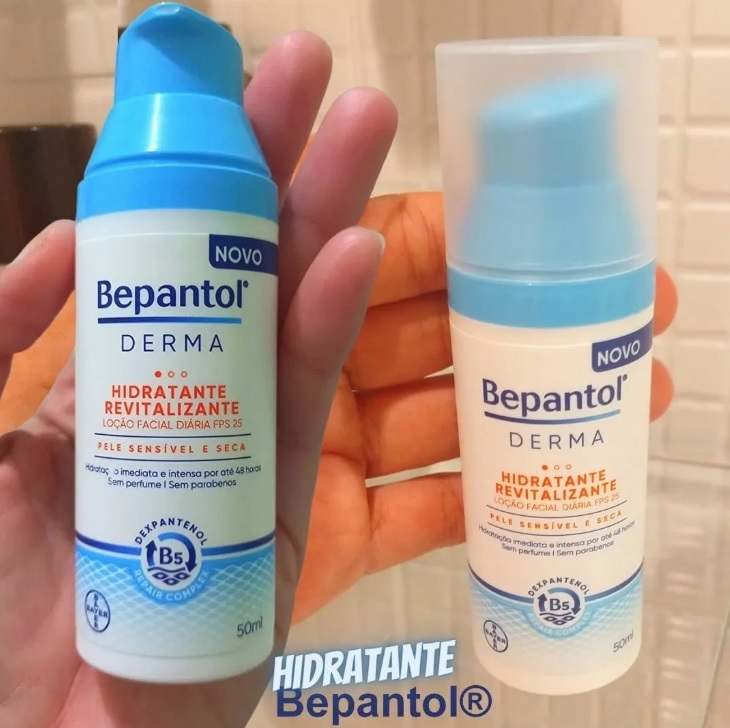 Bepantol Derma Hidratante Revitalizante Loção Facial Diária Fps 25 50Ml, Bepantol