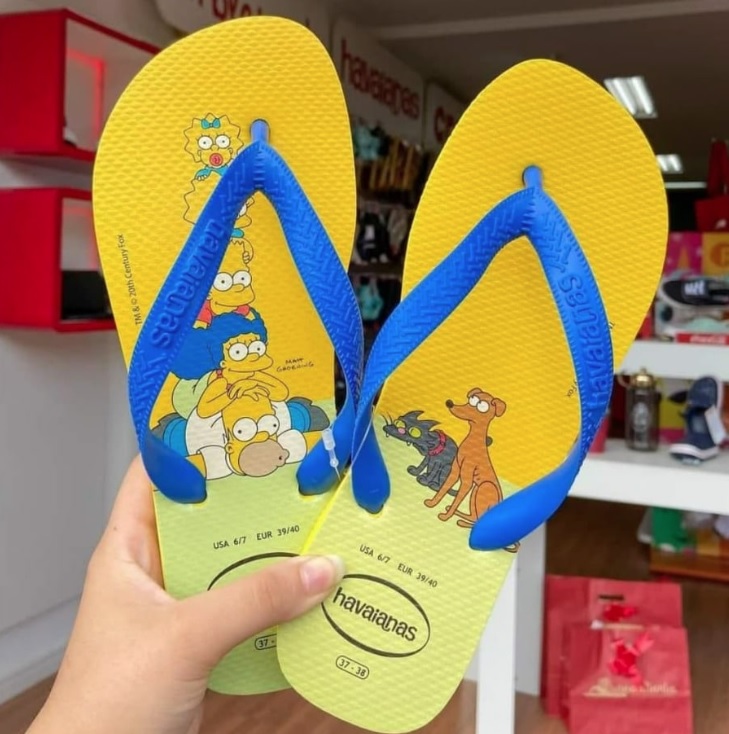Chinelo Havaianas Simpsons Infantil Menino – Original, LEGÍTIMAS