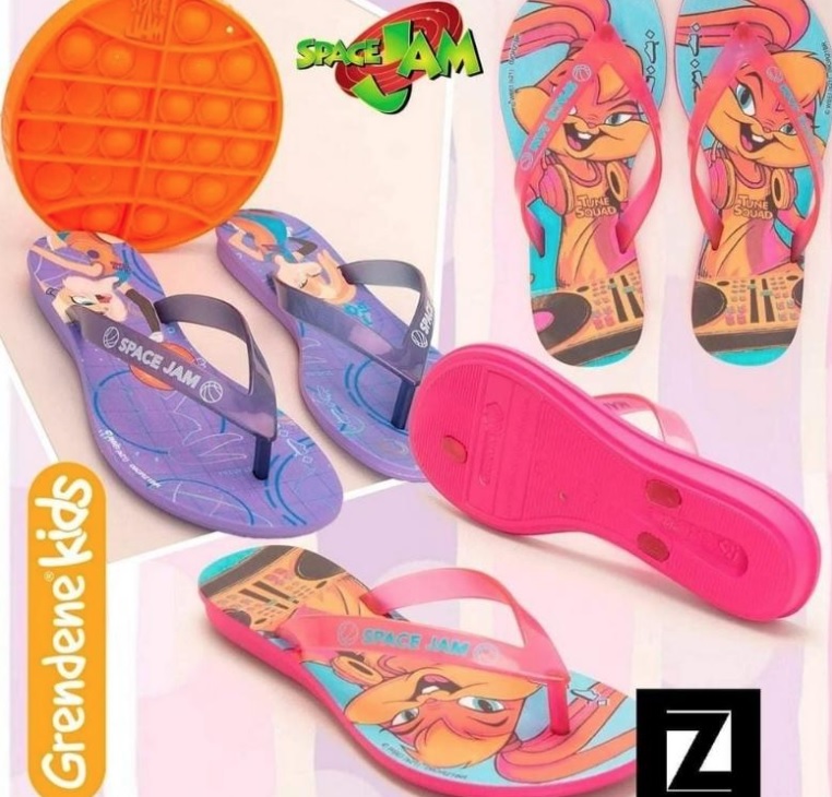 Chinelo Infantil Grendene Kids Space Jam Ii Pop It Feminino