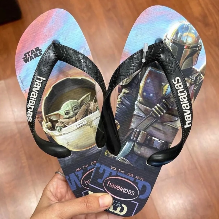 Chinelo Top Baby Yoda, Havaianas, adulto-unissex