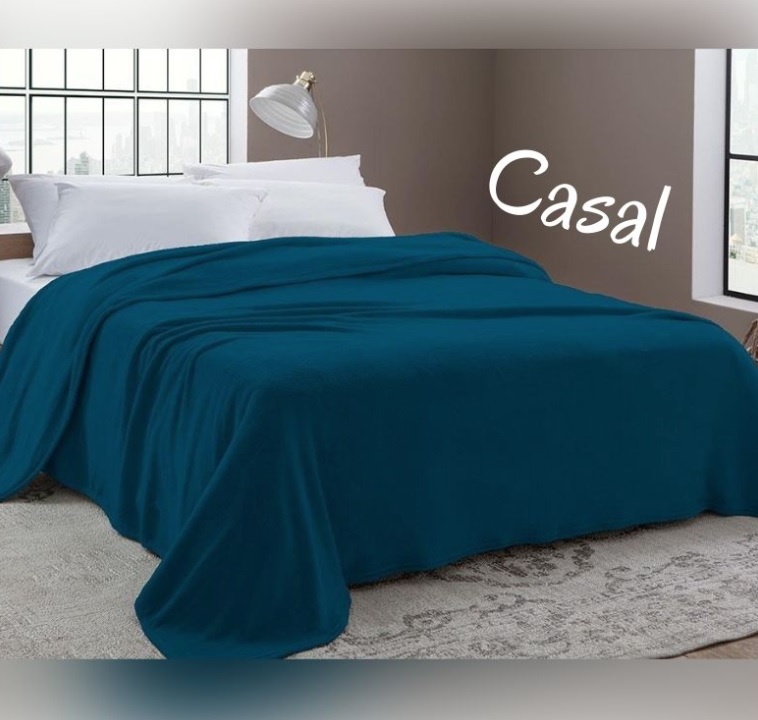 Cobertor Casal Camesa em Microfibra – Verde Petróleo