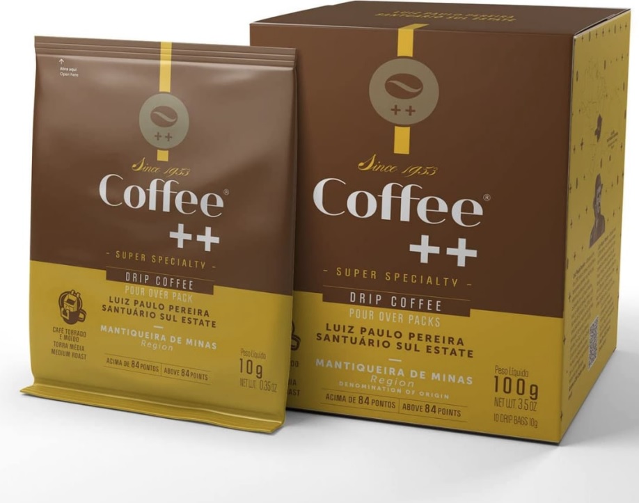 Coffee Mais │Café Super Especial em DRIP│Luiz Paulo Pereira – Mantiqueira de Minas │100% Arábica │Torra Média | Caixa com 10 Unidades