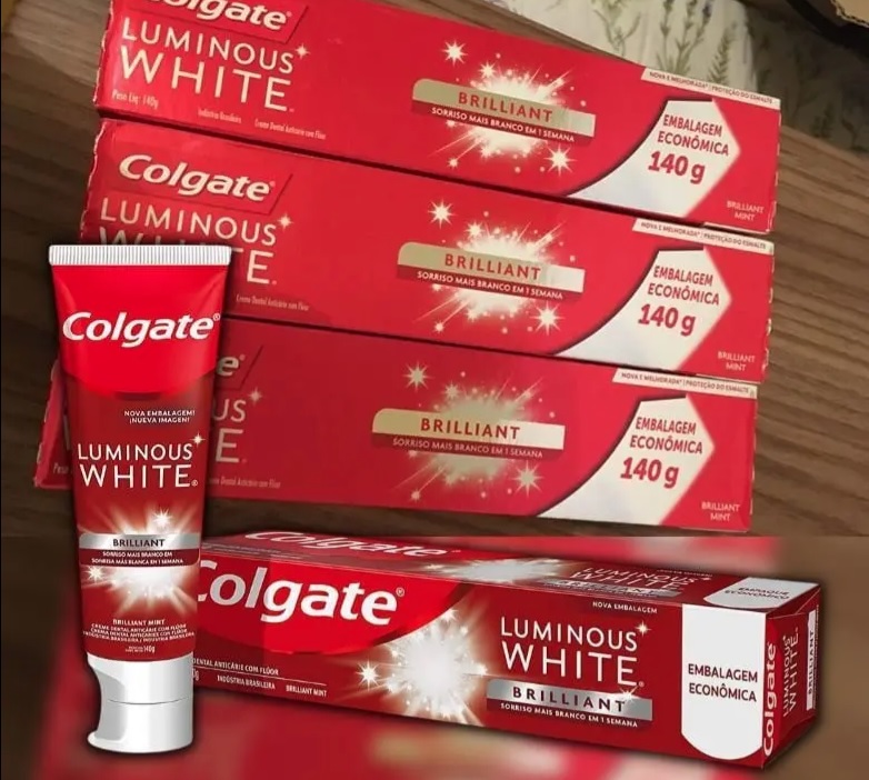 Creme Dental Colgate Luminous White Brilliant Mint 140G