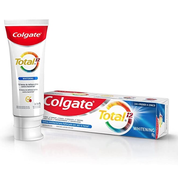 Creme Dental Colgate Total 12 Whitening 90g