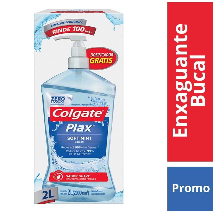 Enxaguante Bucal Colgate Plax Soft Mint 2000Ml