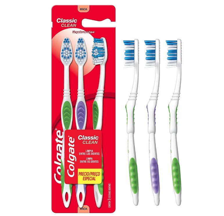Escova Dental Colgate Classic Clean 3Unid Promo Leve 3 Pague 2