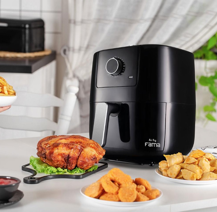 Fritadeira Elétrica Sem Óleo Air Fryer Fama FFR27P 3L – Preta - WT ...