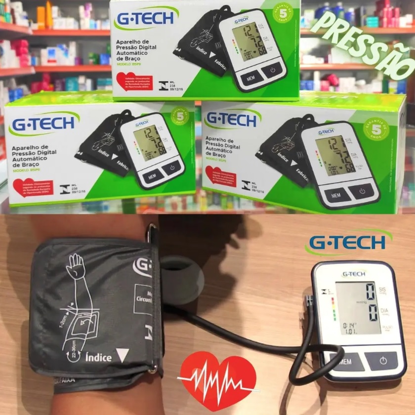 G-Tech BSP11, Aparelho de Pressão Digital Automático de Braço