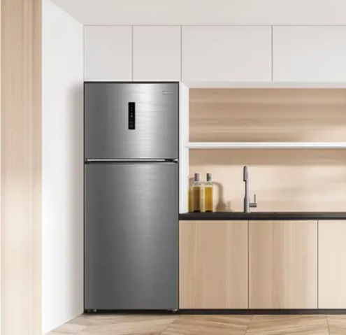 Geladeira/Refrigerador Midea Frost Free Duplex – Prata 411L MD-RT580MTA461