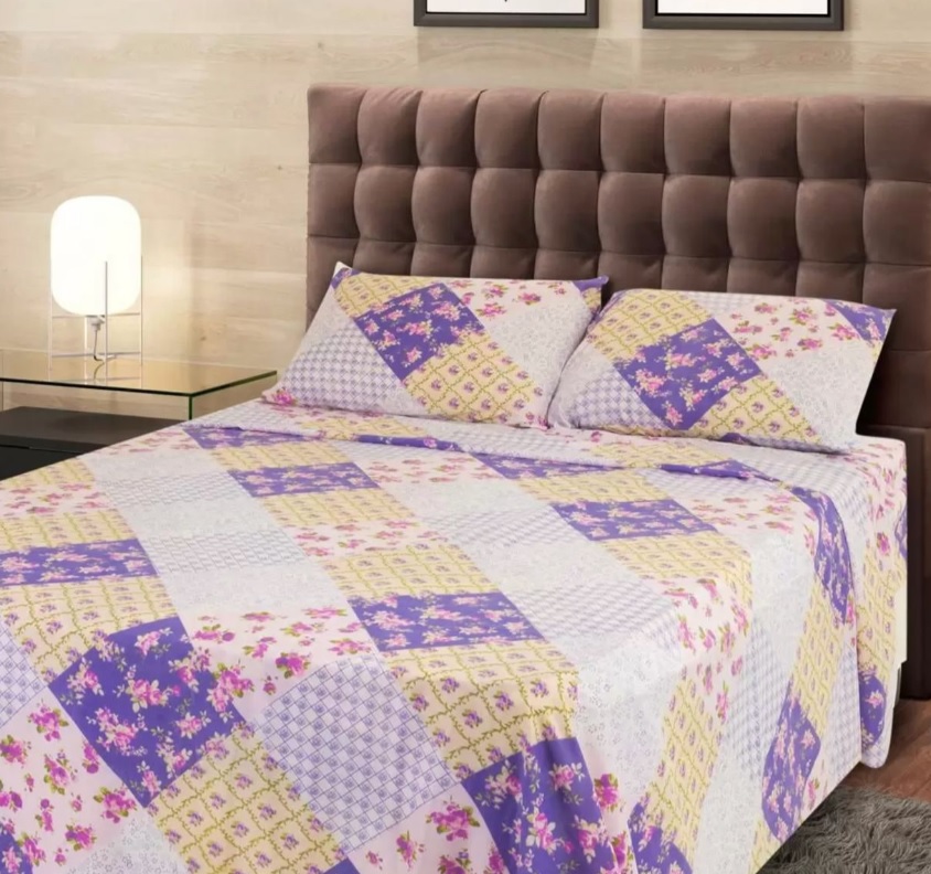 Jogo de Cama Casal Marcelino Têxtil Microfibra – 170 Fios Premier Ricca 4 Peças