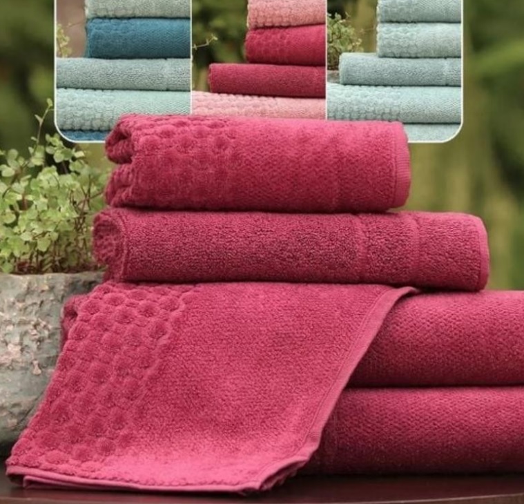 Jogo de Toalhas de Banho Atlântica Delicata – Garden Rosa Cremoso 4 Peças