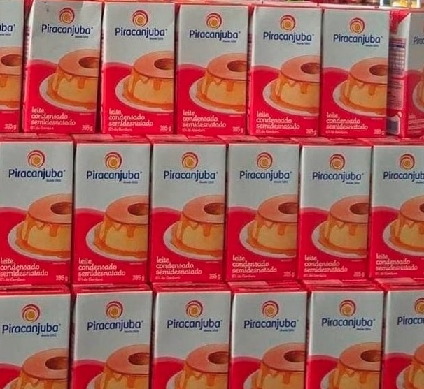 Leite Condensado Piracanjuba Tetra Pack 395g – Embalagem c/ 27 unidades